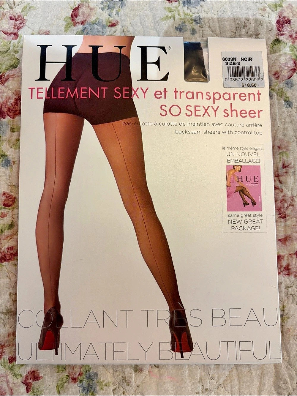 Hue So Sexy Sheer pantyhose Sheer Pantyhose in Black NWT